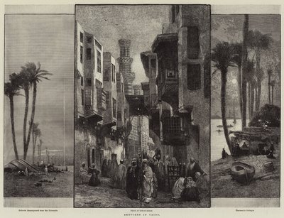 Skizzen in Kairo von Charles Auguste Loye